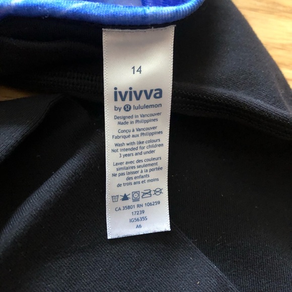 Ivivva Size 14 full length leggings - Picture 2 of 4